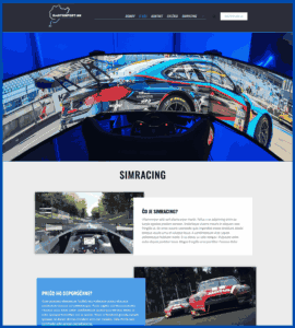 webový dizajn - simracing emotosport