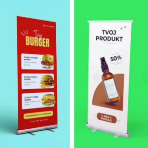 tvorba graického dizajnu - roll-up dizajn