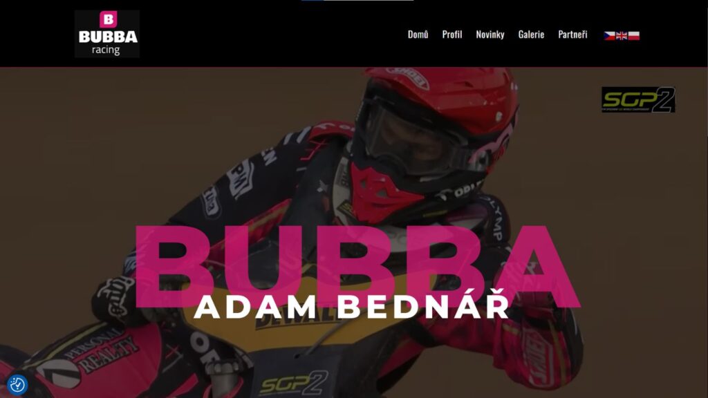 webdizajn pre Bubba racing